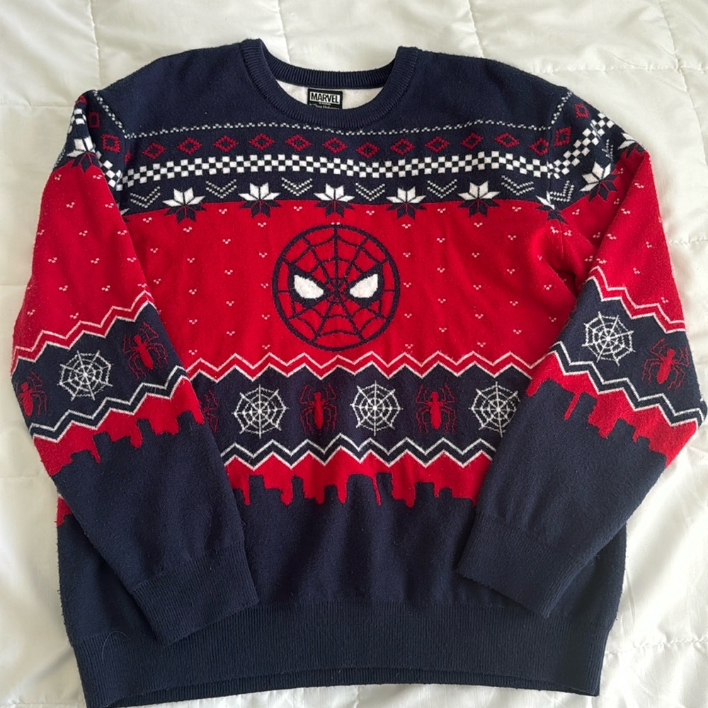 Marvel Spider-Man Spider-Man Youth Holiday Sweater